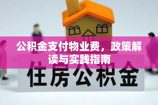 通州公积金支付物业费，政策解读与实践指南