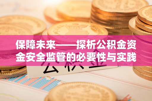 通州保障未来——探析公积金资金安全监管的必要性与实践路径