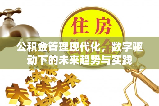 通州公积金管理现代化，数字驱动下的未来趋势与实践