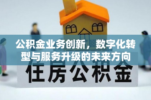 通州公积金业务创新，数字化转型与服务升级的未来方向