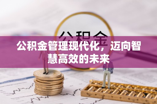 通州公积金管理现代化，迈向智慧高效的未来